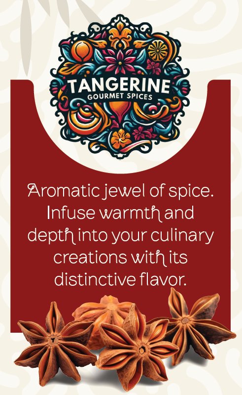 Premium Star Anise (Chakra Phool) - Tangerine Gourmet Spices