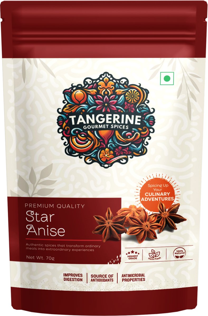 Premium Star Anise (Chakra Phool) - Tangerine Gourmet Spices