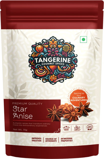 Premium Star Anise (Chakra Phool) - Tangerine Gourmet Spices